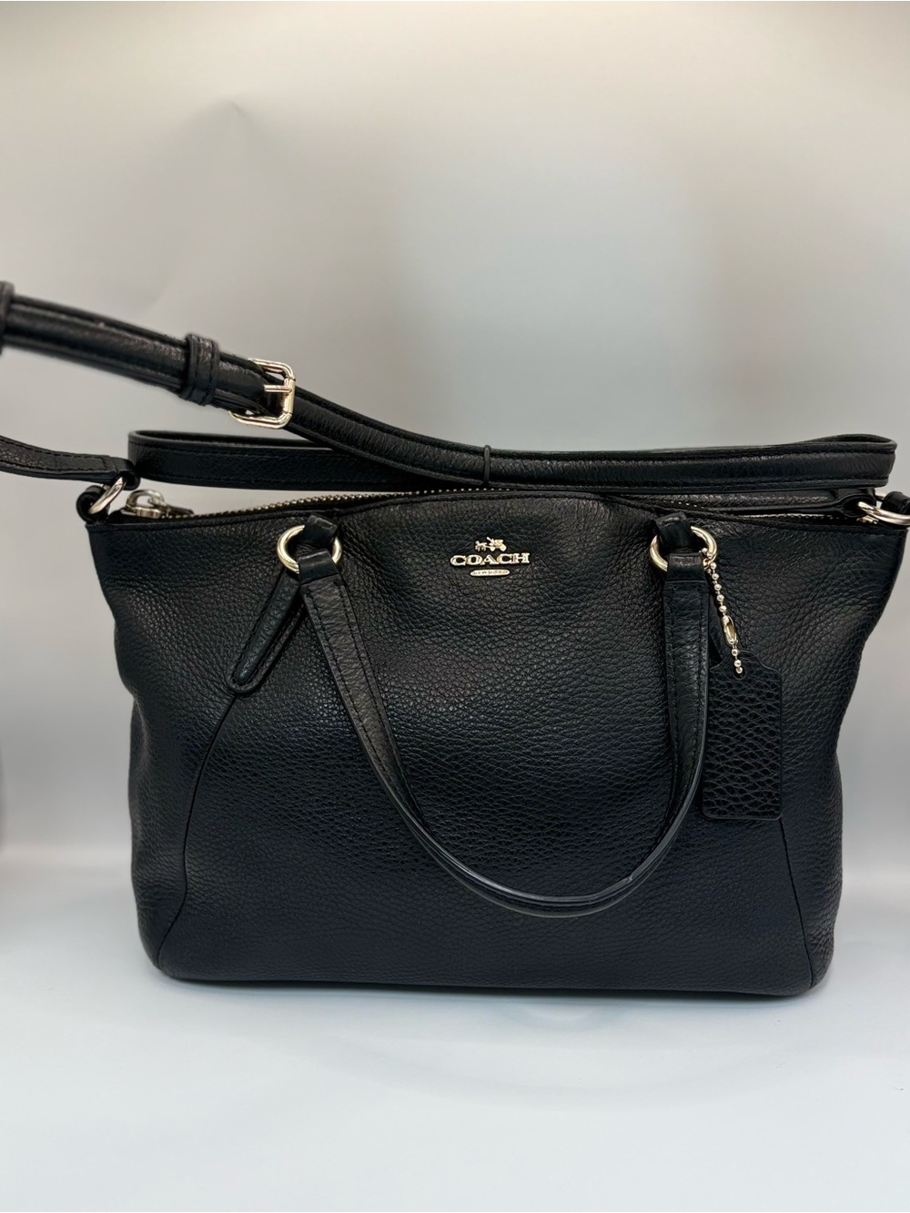 Coach Kelsey Small Black Leather Satchels - Picture 6 of 10